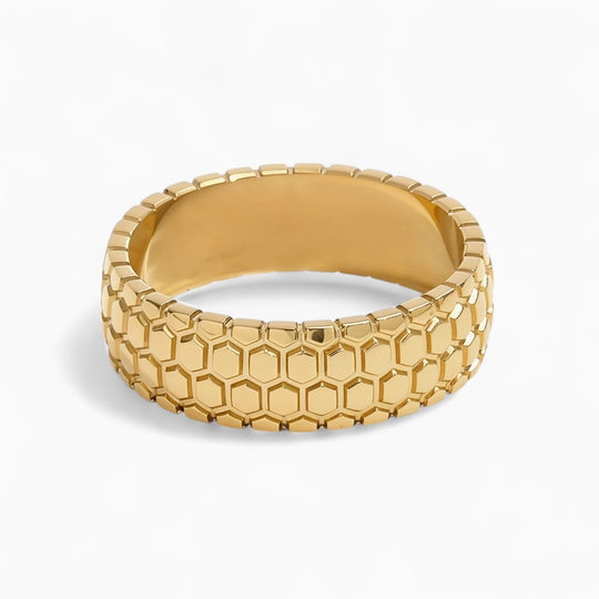 "SAN FRAN" HONEYCOMB RING