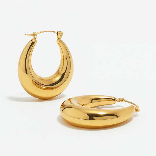 "BARCELONA" CHUNKY DROP HOOPS