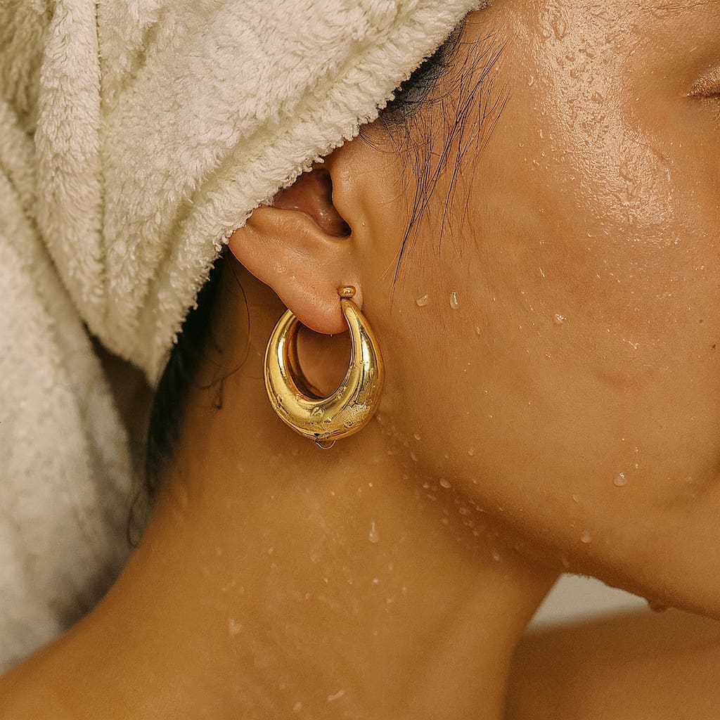 "BARCELONA" CHUNKY DROP HOOPS