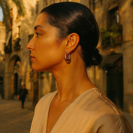 "BARCELONA" CHUNKY DROP HOOPS