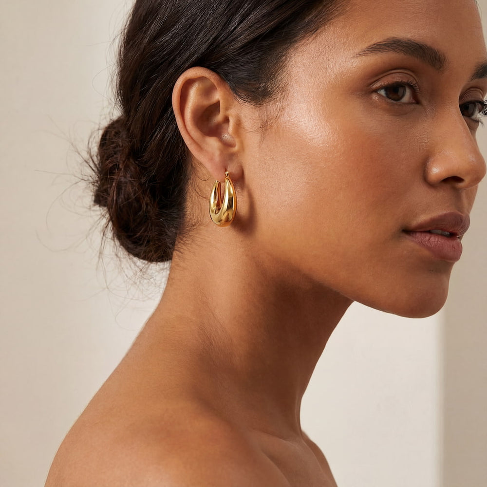 "BARCELONA" CHUNKY DROP HOOPS