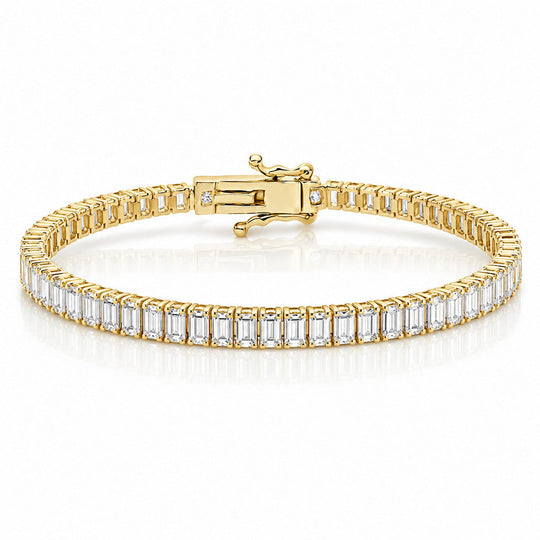 “Boston” Classic Baguette-Cut Tennis Bracelet