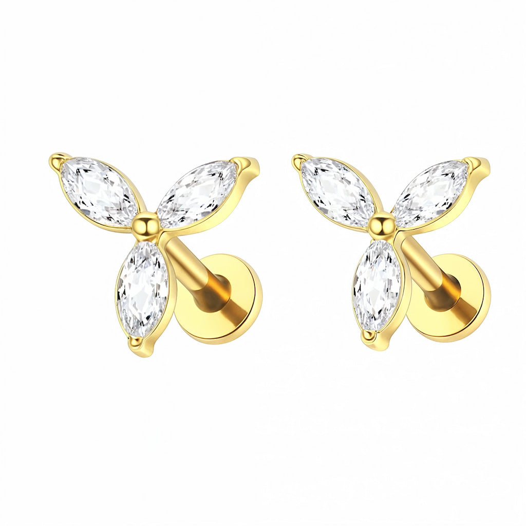 "CAPRI" FLATBACK STUD EARRINGS