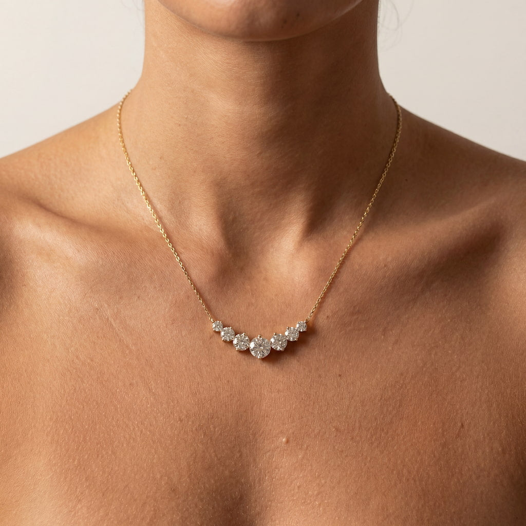 Copenhagen Graduated Necklace worn