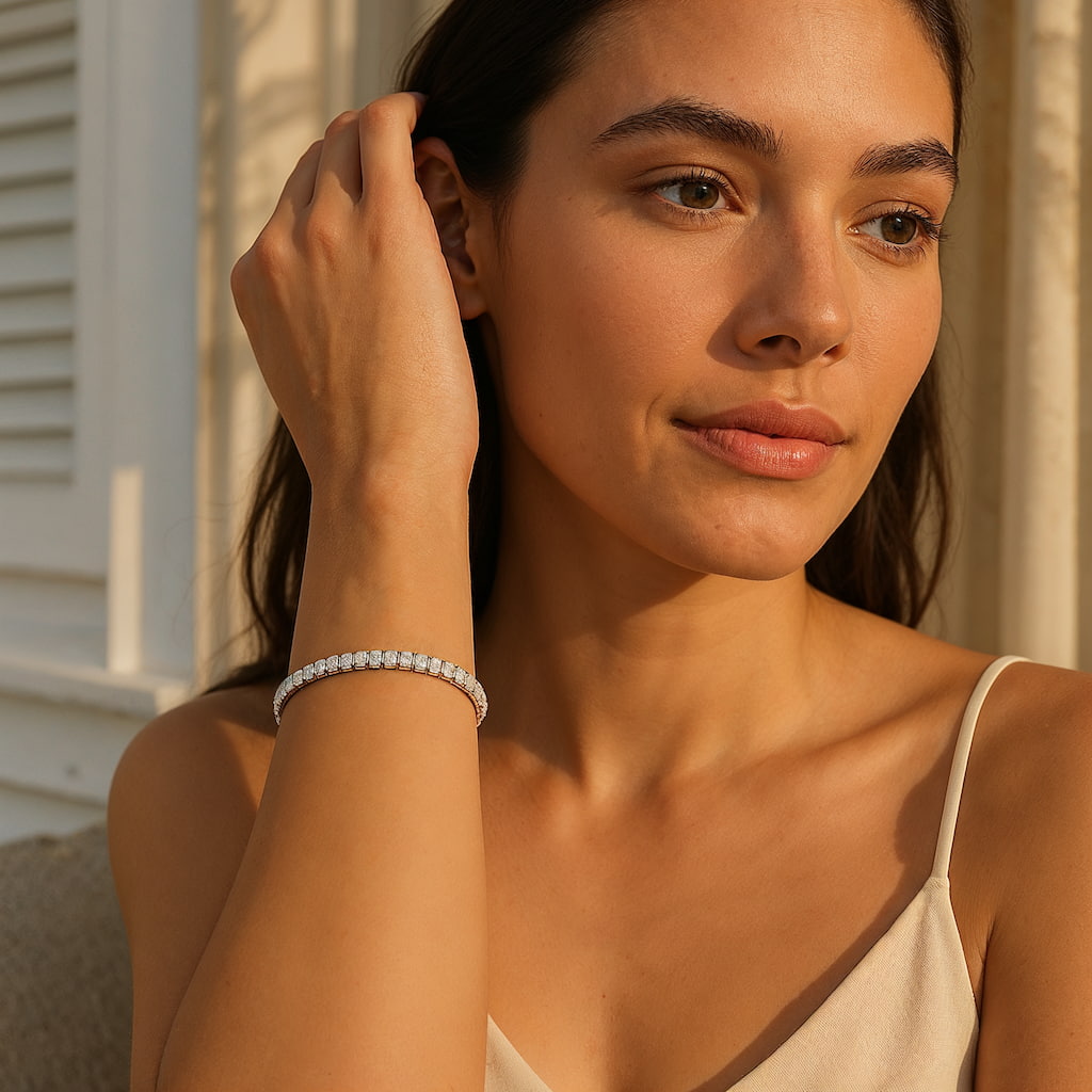 "KEY WEST" ELASTIC TENNIS BRACELET