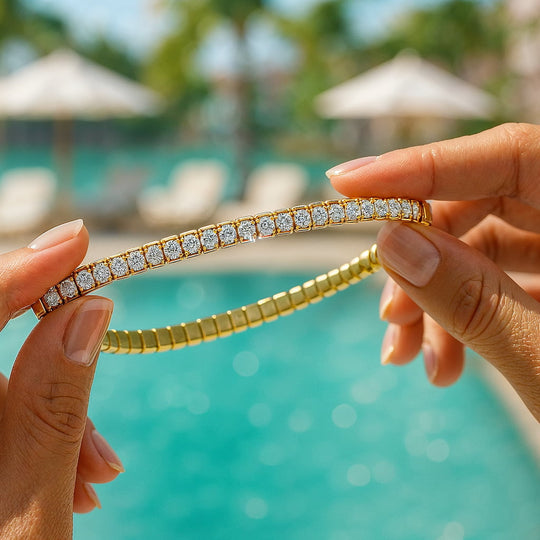 "KEY WEST" ELASTIC TENNIS BRACELET