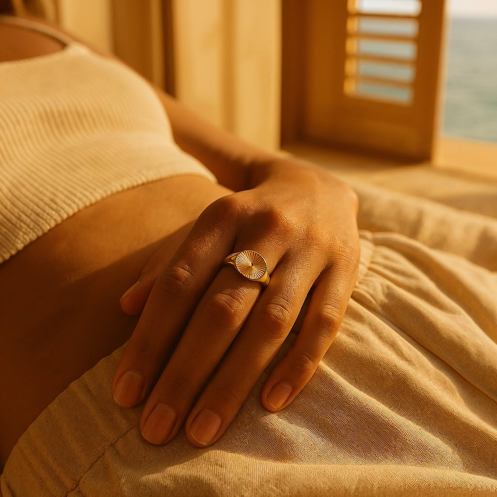 "MALDIVES" SUNBURST RING