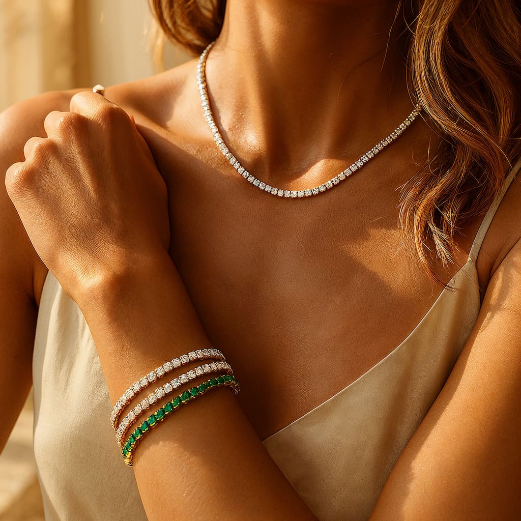 "MIAMI" EMERALD TENNIS BRACELET