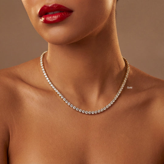 Miami Classic Tennis Necklace worn