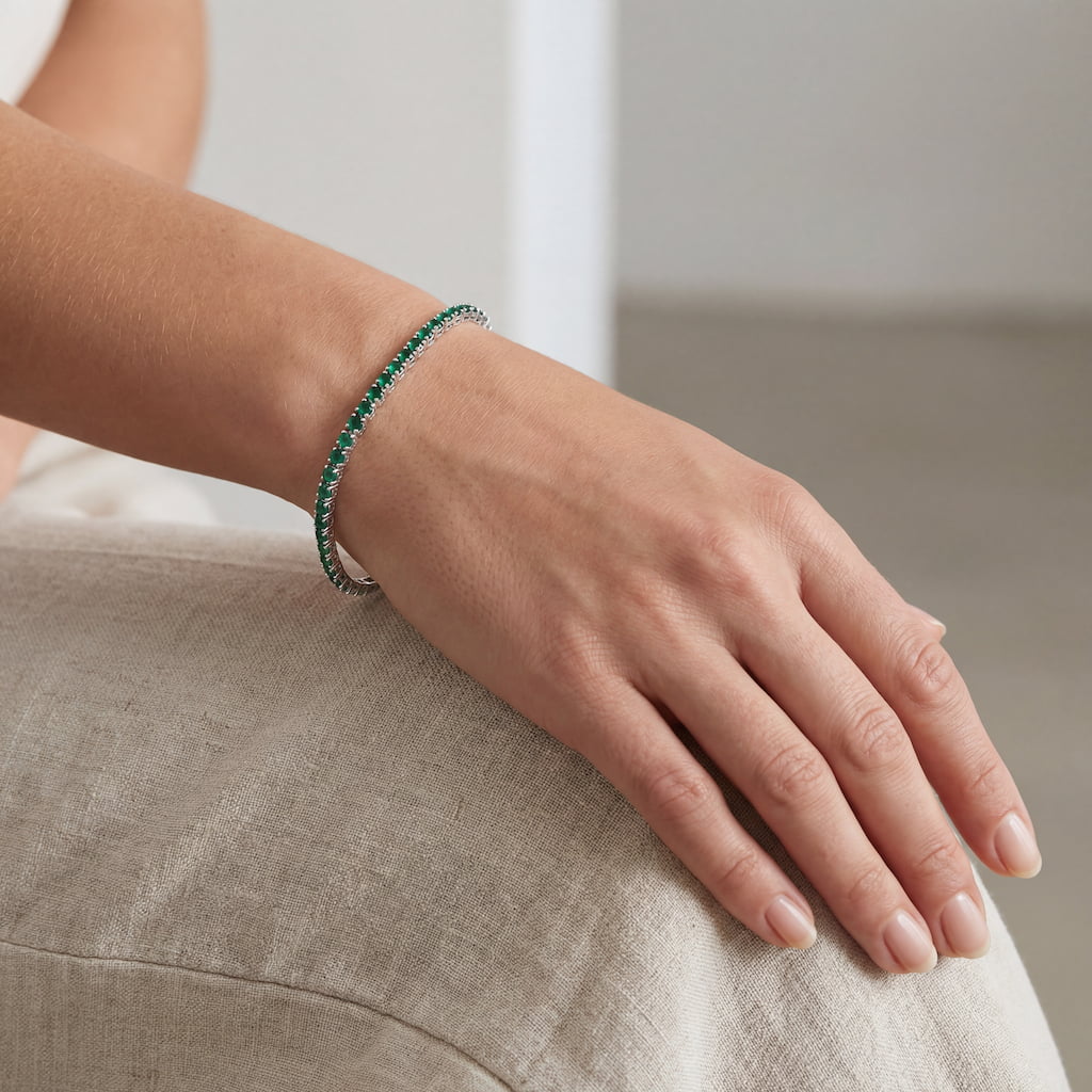 "Miami" Emerald Tennis Bracelet 2.0