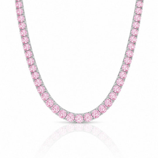 "MIAMI" PINK SAPPHIRE TENNIS CHOKER 2.0