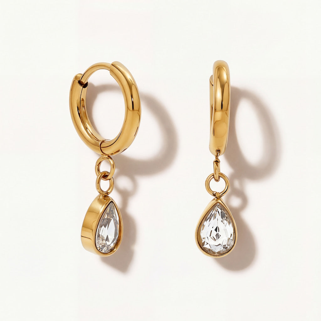 "MONACO" CRYSTAL TEARDROP EARRINGS