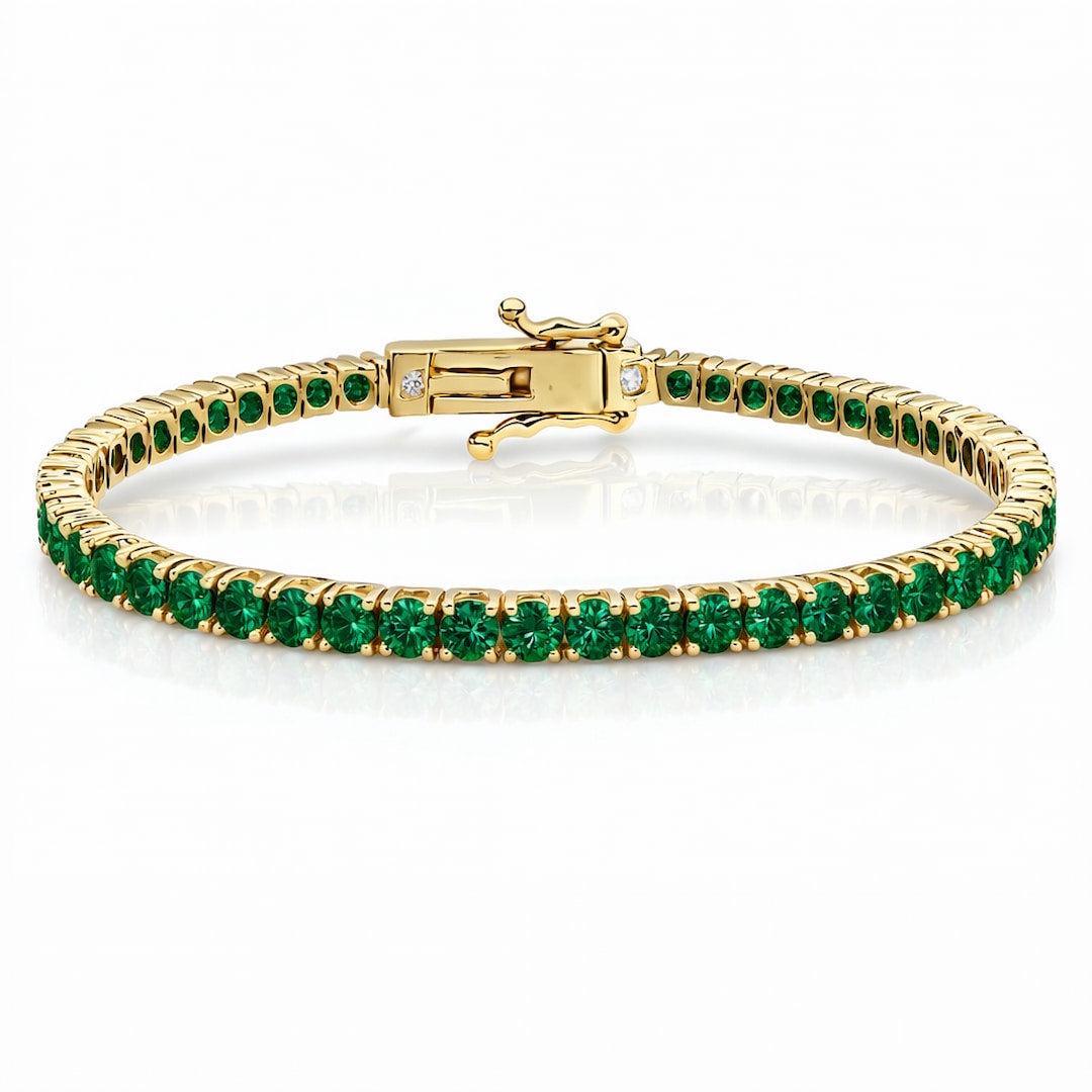 "Miami" Emerald Tennis Bracelet 2.0