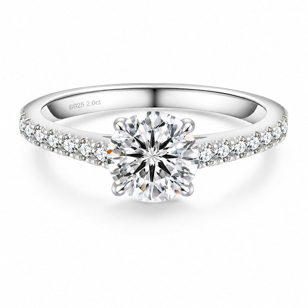Zermatt Moissanite 2ct Solitaire Ring