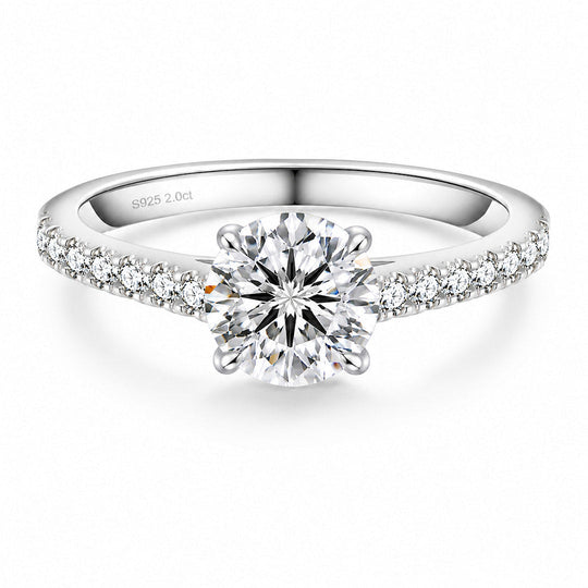 Zermatt Moissanite 2ct Solitaire Ring