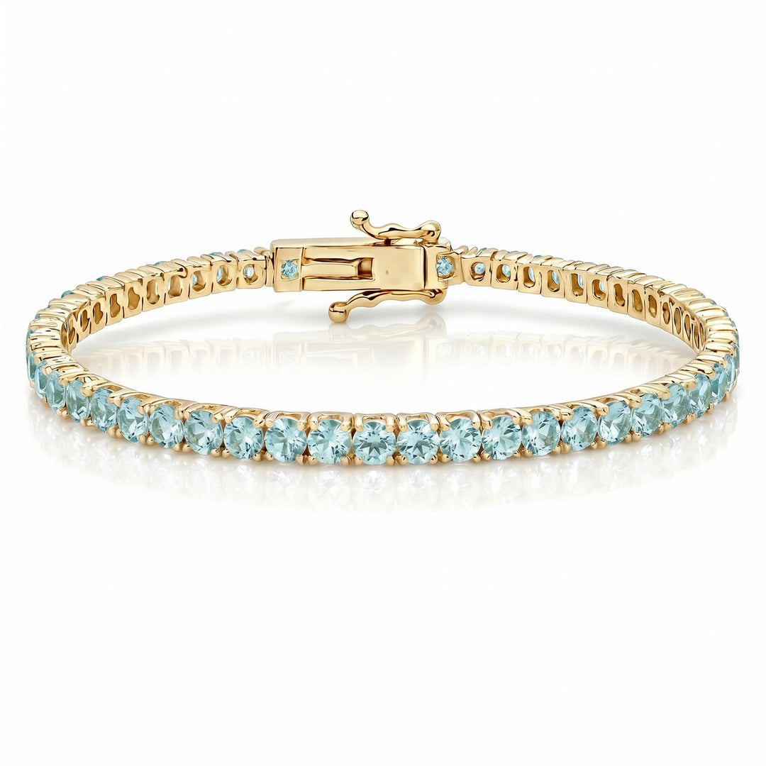 "Miami" Aquamarine Tennis Bracelet 2.0