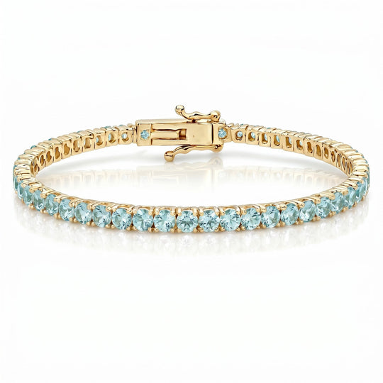 "Miami" Aquamarine Tennis Bracelet 2.0