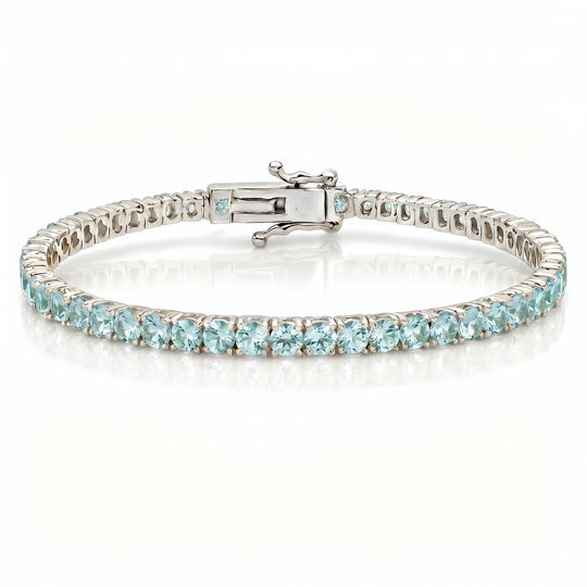 "Miami" Aquamarine Tennis Bracelet 2.0
