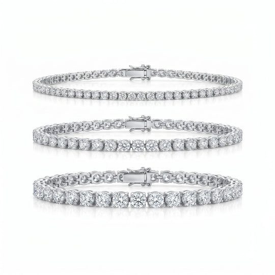 Miami Carat Trio Silver Set flatlay