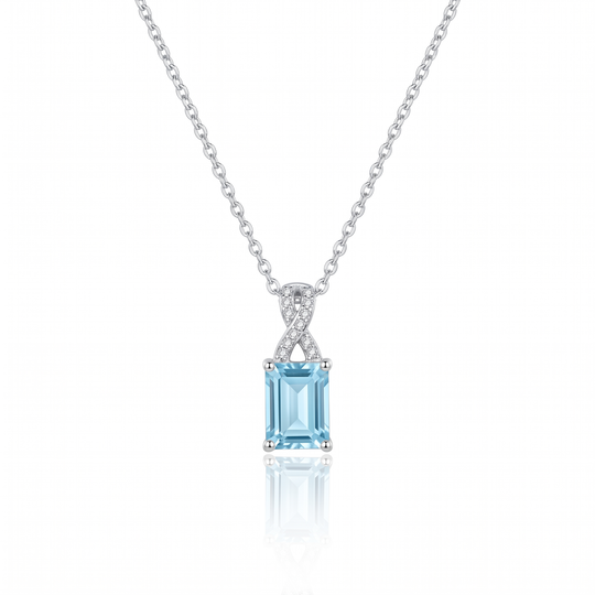 "Capri" Aquamarine Pendant