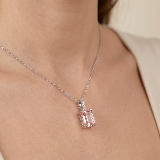 "Cannes" Morganite Pendant