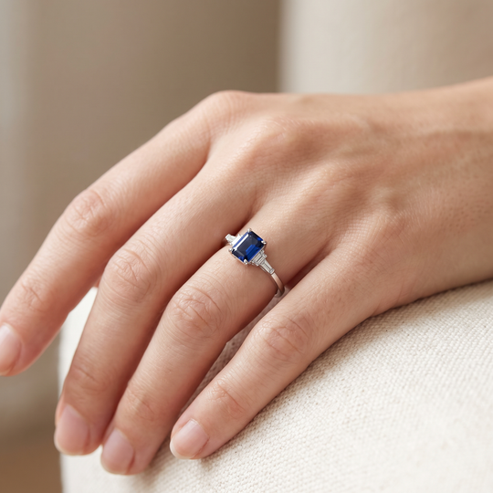 "Monaco" Sapphire Statement Ring