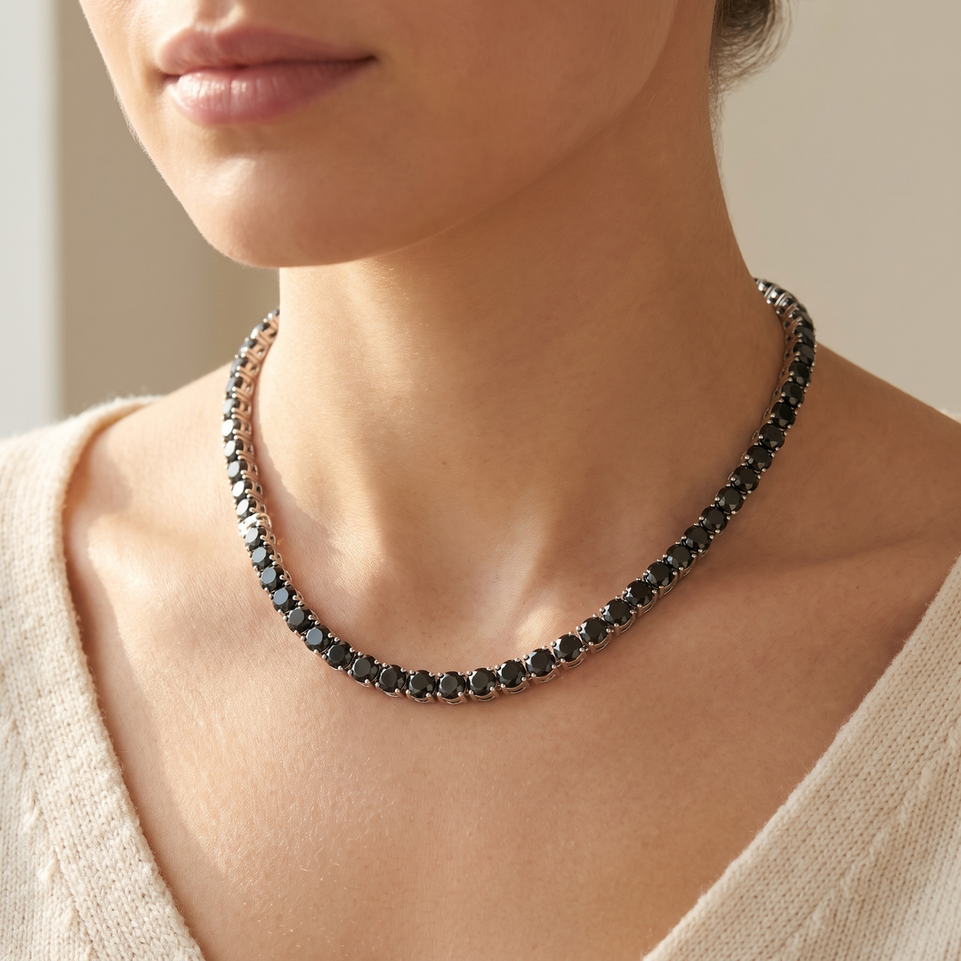 "Miami" Onyx Bracelet & Choker Set