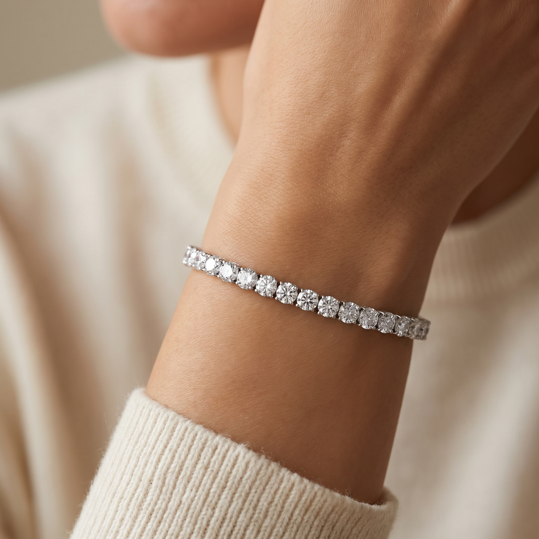 "Miami" Classic & Pink Sapphire Stack Set