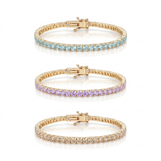 Miami Pastel Stack Set in Gold — the full set