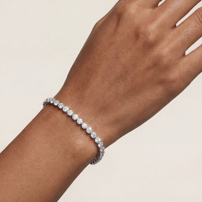 “Oslo” Classic Diamond Bezel Tennis Bracelet